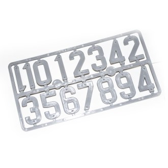 Plastic numbers on hive - DE